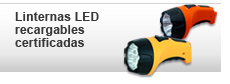 Linternas LED recargables Completel certificadas SEC